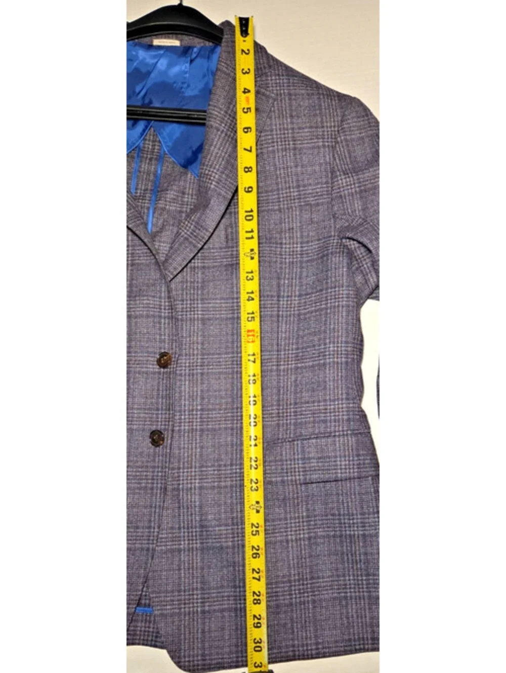 Joseph Abboud Colby Blazer Mens 46R XL Plaid Lanificio di Pray Italy Fabric
